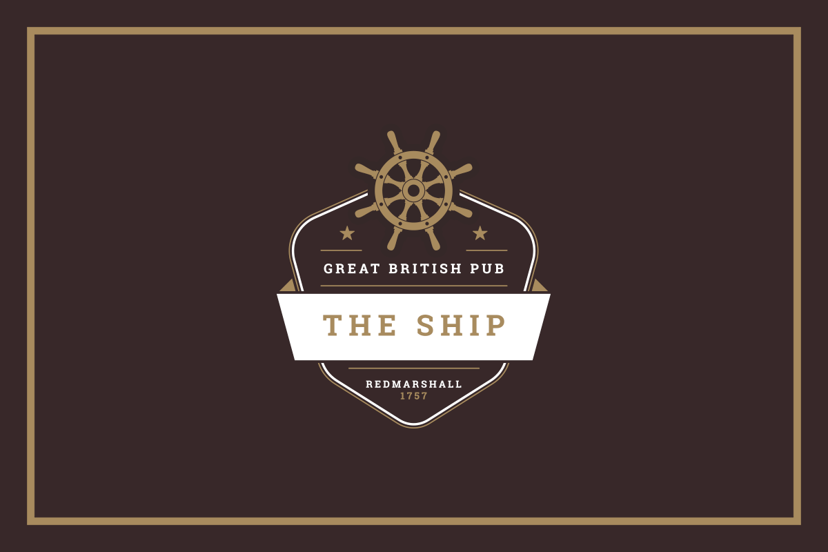 Red Marshall Logo - The Ship at Redmarshall Logo Design - Squegg Brand Consultants ...