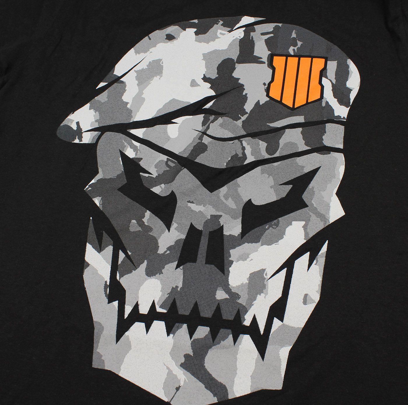 Camo Skull Logo - Seven Times Six: Call of Duty Black Ops 4 Shirt Men's Camo Skull