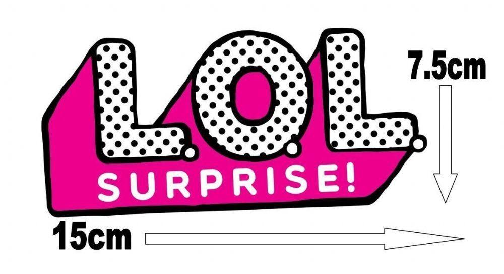 LOL Logo - LOL Surprise Edible Icing Logo Cake Decor - 253449102991