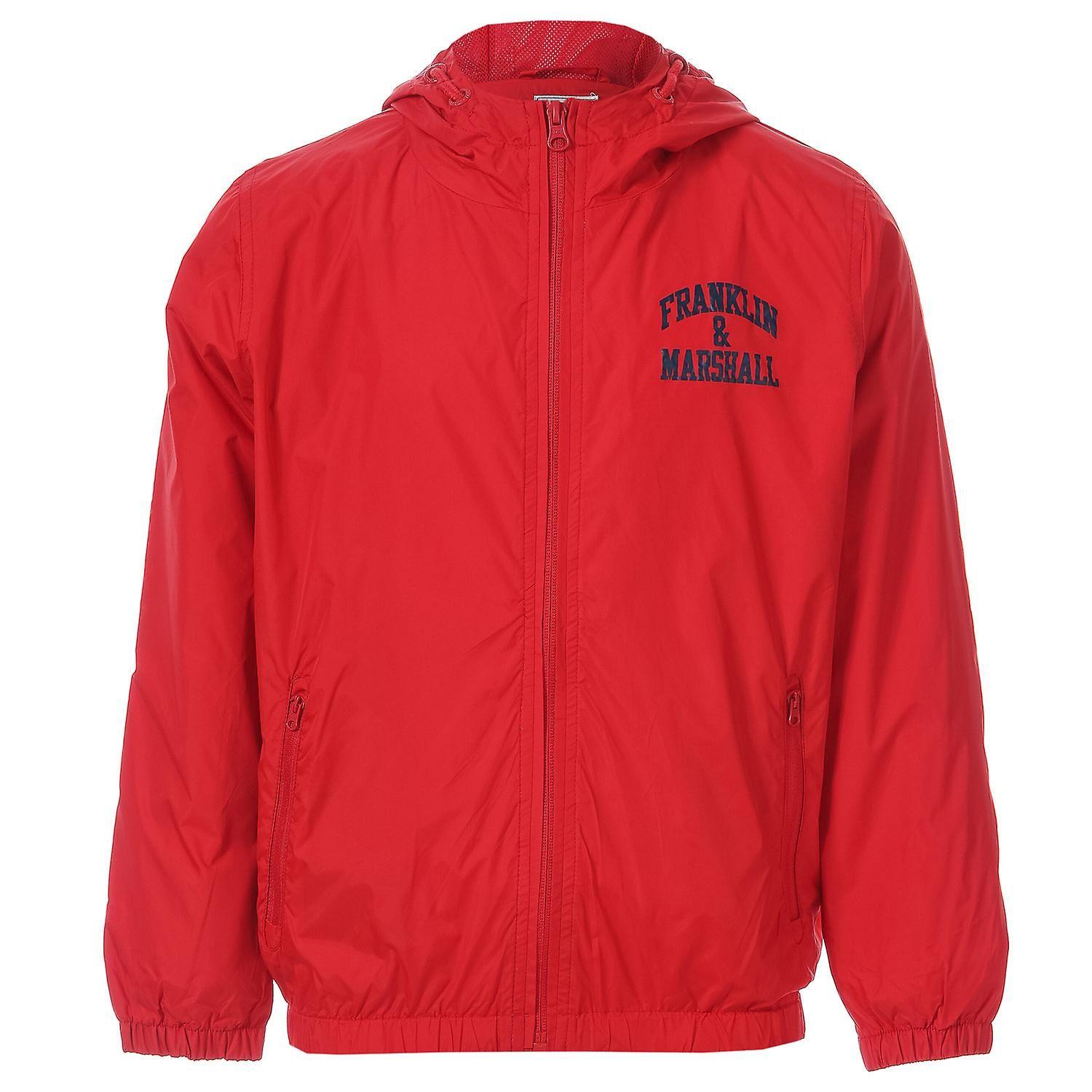 Red Marshall Logo - Junior Boys Franklin And Marshall Badge Logo Windcheater Jacket In ...
