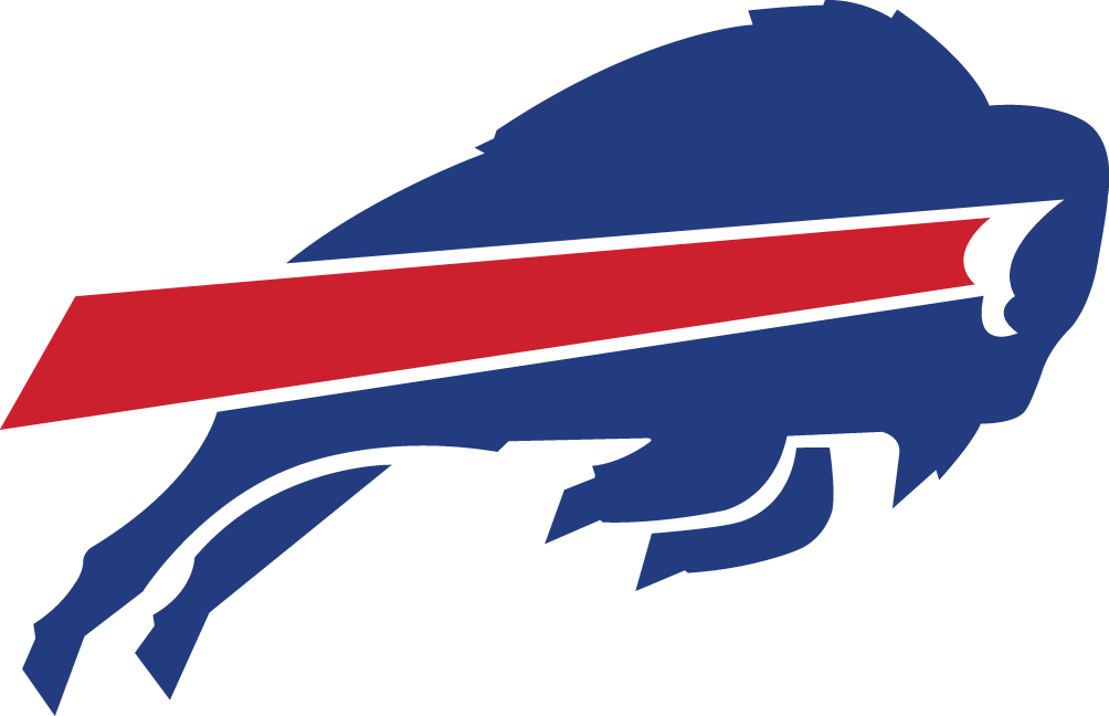 Red Streak Logo - Buffalo Bills Primary Logo (1974) - A blue buffalo leaping to the ...