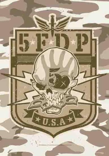 Camo Skull Logo - 5Ive Finger Death Punch Skull Posters at AllPosters.com