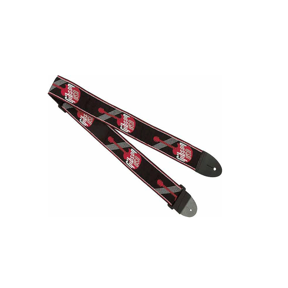 Red Marshall Logo - Gibson Strap 2 Woven With Logo Red - Marshall Music