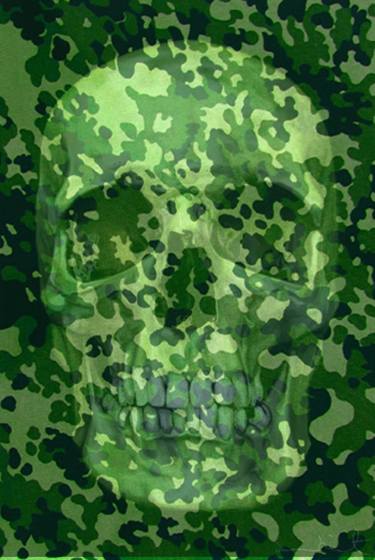 Camo Skull Logo - Camo Skull Collage by Kevin Harty | Saatchi Art