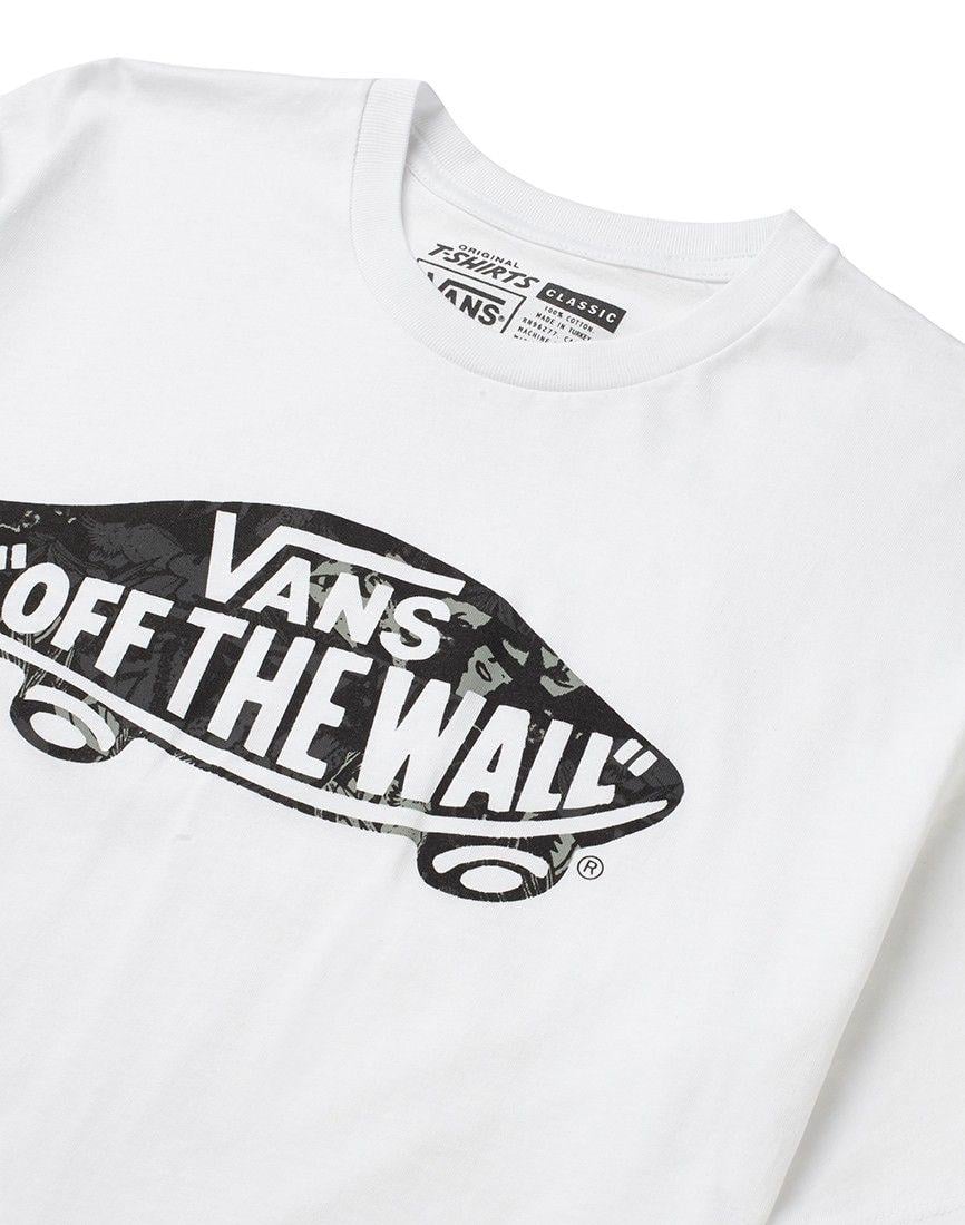 White Off the Wall Vans Logo - Vans Off The Wall Mixed Fill T-Shirt in White for Men - Lyst