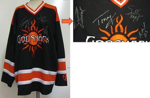 Godsmack Sun Logo - Godsmack Sun Logo Hockey Jersey - AUTOGRAPHED US clothing (397507)