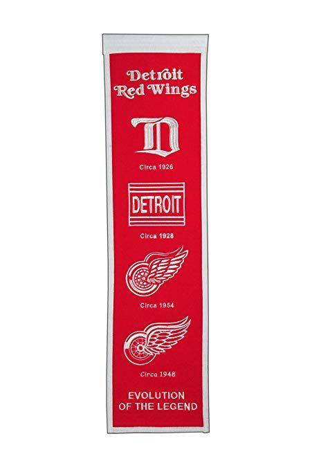 Red Streak Logo - Amazon.com : Winning Streak Sports NHL Detroit Red Wings Heritage ...