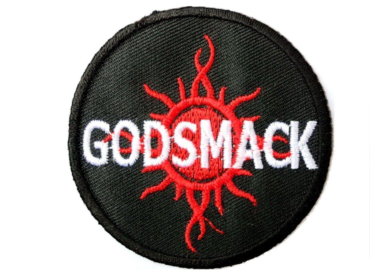Godsmack Sun Logo - GODSMACK Logo Iron On Sew On Embroidered Patch 3