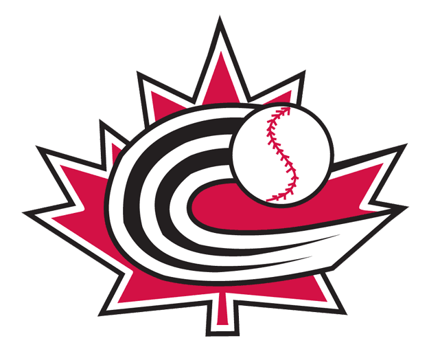 Red Streak Logo - Canada Primary Logo (2006) black 'C' acting as a streak behind a