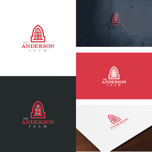 Trendy Group Logo - The Anderson Team - Trendy Real Estate Group Logo With Bold Icon ...