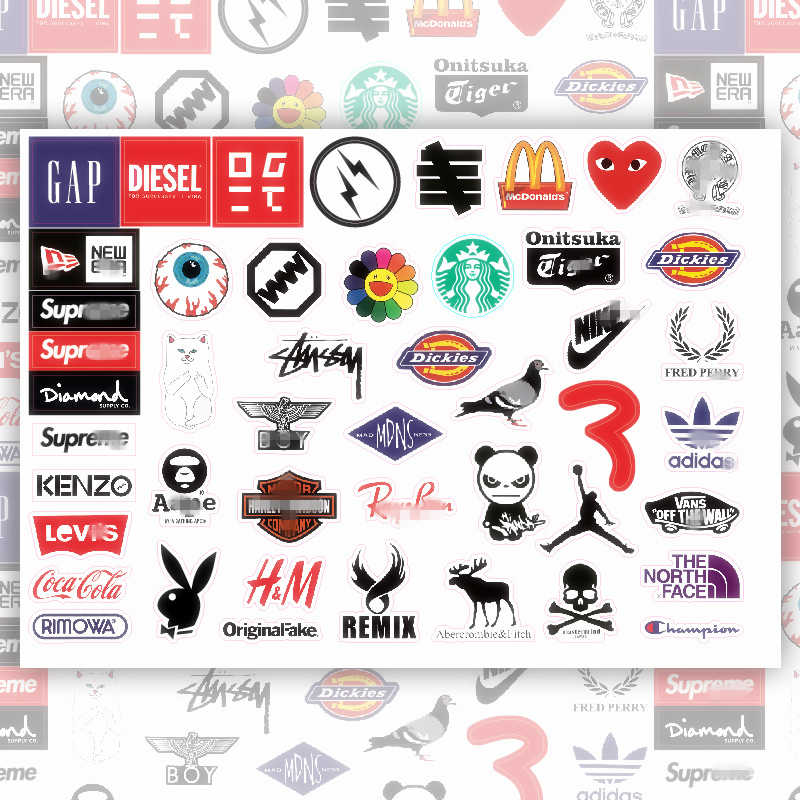 Trendy Group Logo - Detail Feedback Questions about 48Pcs No Repeat Trendy Tide Brand