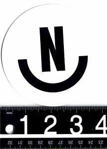 Neff Snowboard Logo - NEFF 4 in ROUND STICKER Neff Headwear Snowboard Skate Surf Black ...