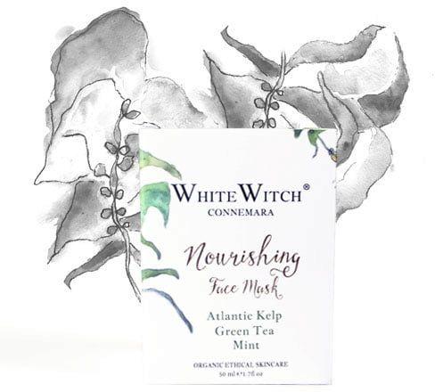 Green and White Face Logo - White Witch Nourishing Face Mask