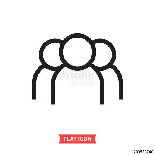 Trendy Group Logo - Group vector icon, team symbol. Trendy, simple flat sign