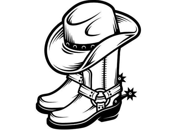 Western Cowboy Logo - Cowboy Logo 4 Boots Leather Shoe Footwear Hat Spur Country