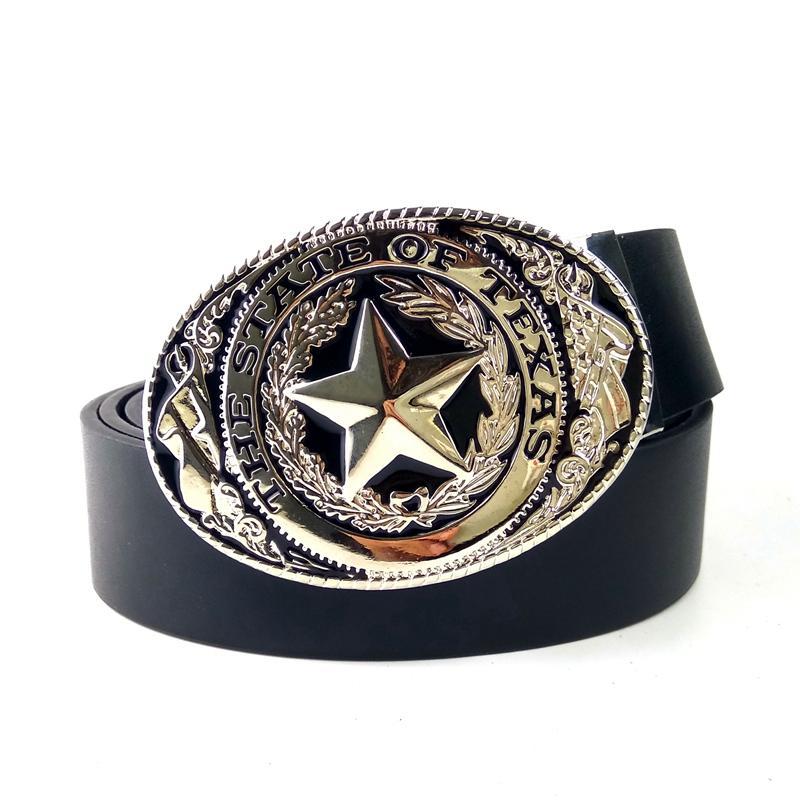 Western Cowboy Logo - Big Buckle Mens Fashion Belt Western Cowboy Belt With State Of Texas ...