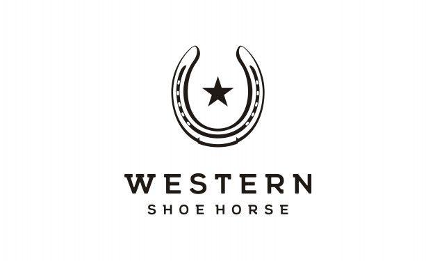 Western Cowboy Logo - Shoe horse for country/western/cowboy ranch logo design Vector ...