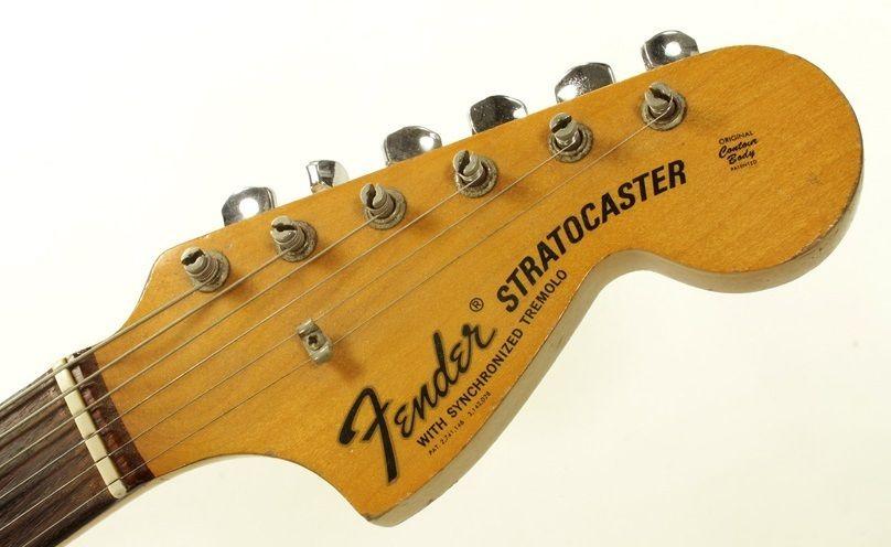 Fender Guitar Logo - 1969 Fender Stratocaster Headstock Logo Decal - HMCustom Online Shop