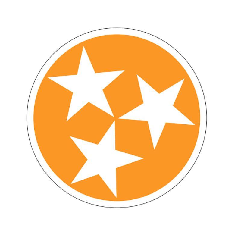 Orange Star Logo - Tri Star 6 Decal At Sport Seasons