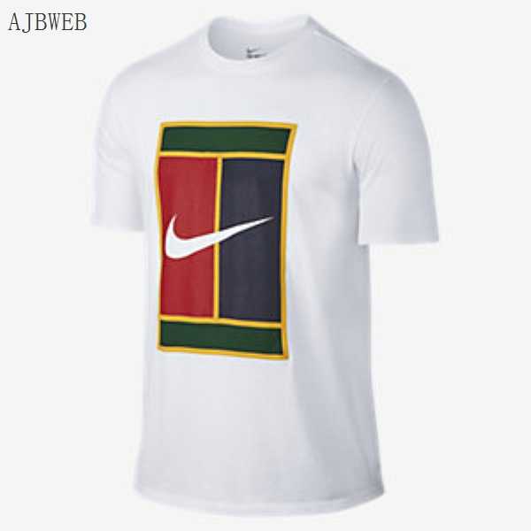 Red White and Green Logo - Appealing Shine Nikecourt Heritage Logo Men's T-Shirt White Gorge ...