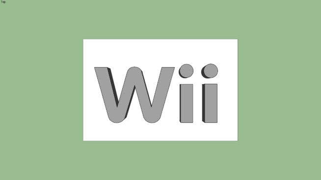 Wii Logo - 3D Wii logoD Warehouse