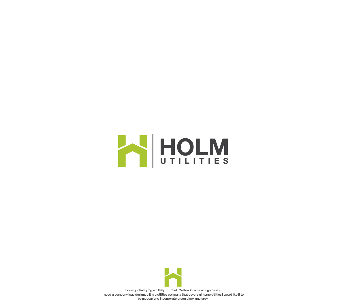 Utility Company Logo - Professional, Elegant, Utility Logo Design for Holm utilities