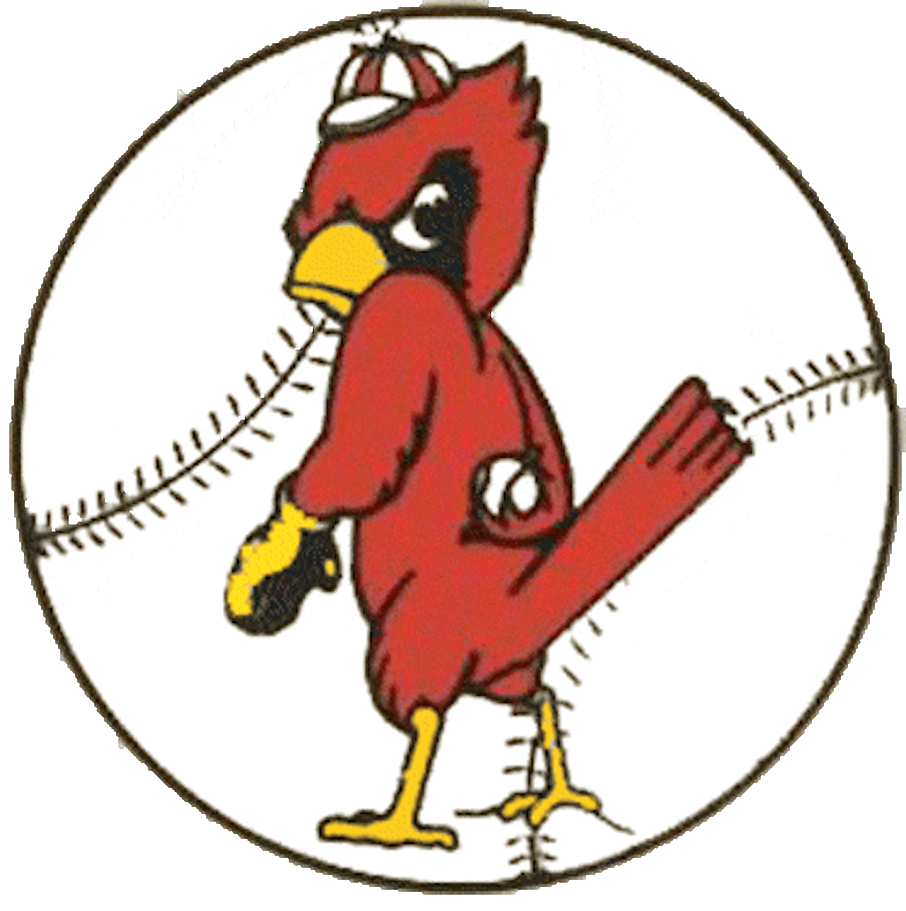 Red and Green a Red Bird Logo - The weirdest logo in the history of each MLB team | MLB.com