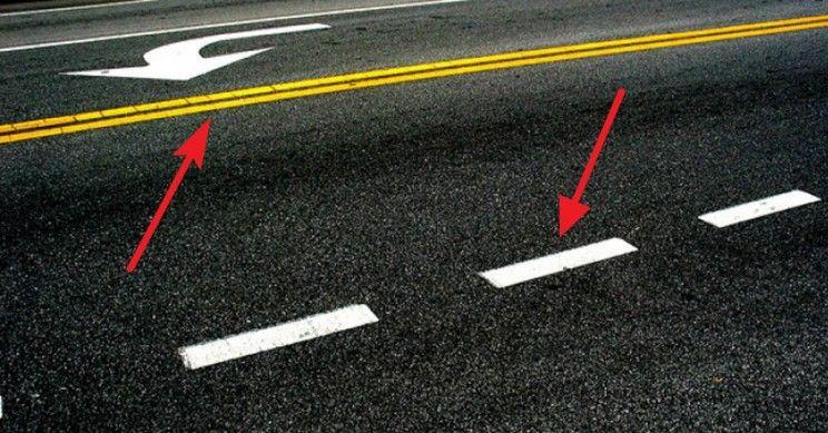 Yellow with White Lines Logo - The Interesting Reason Behind Why Some Road Lines Are White