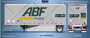 ABF Trucking Company Logo - DIGCOM DESIGNS New 28' ABF Freight (new logo) Pup Trailer