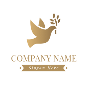 Brown Dove Logo - Free Dove Logo Designs | DesignEvo Logo Maker
