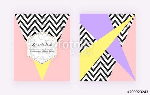 Yellow with White Lines Logo - Modern background with geometric design, black and white lines