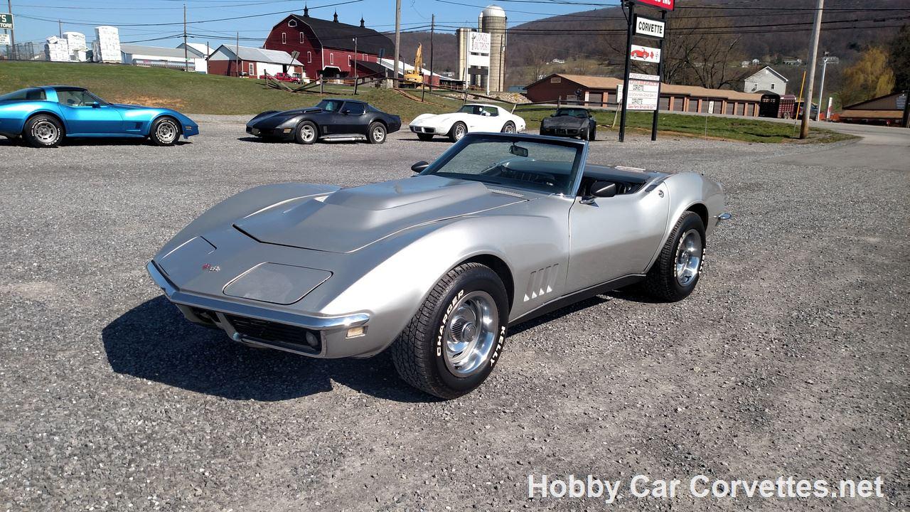 Silver Corvette Logo - 1968 Silverstone Silver Corvette Stingray Convertible Manual For ...