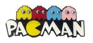 Pacman Logo - Pacman Logo With 4 Ghosts Enamel Filled Metal Pin | eBay