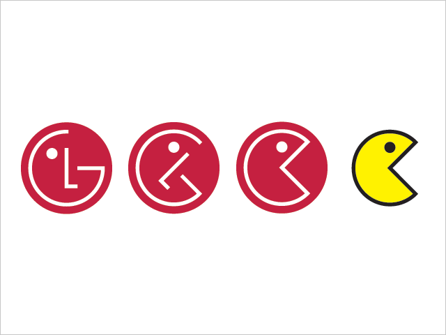 Pacman Logo - The secret inspiration behind the LG logo | Logo design • Branding ...