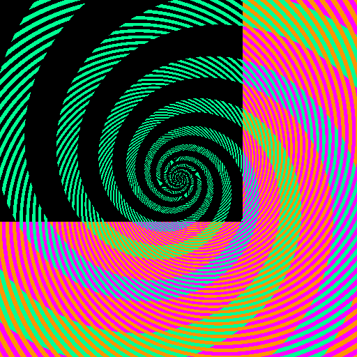 Blue and Green Spiral Logo - MSS: Awesome Illusion