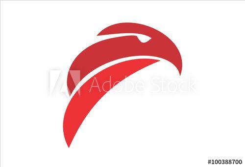 Red Eagle Head Logo - red eagle head artistic and simplified logo - Buy this stock vector ...