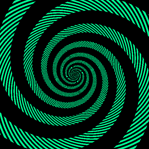 Blue and Green Spiral Logo - The best optical illusion I have seen all year – Richard Wiseman