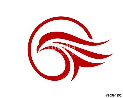 Red Eagle Head Logo - red eagle head