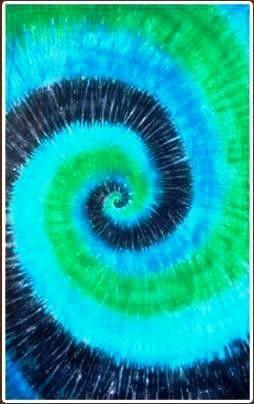 Blue and Green Spiral Logo - Blue & Green Tie Dye Tapestry from Sunshine Daydream Hippie Shop