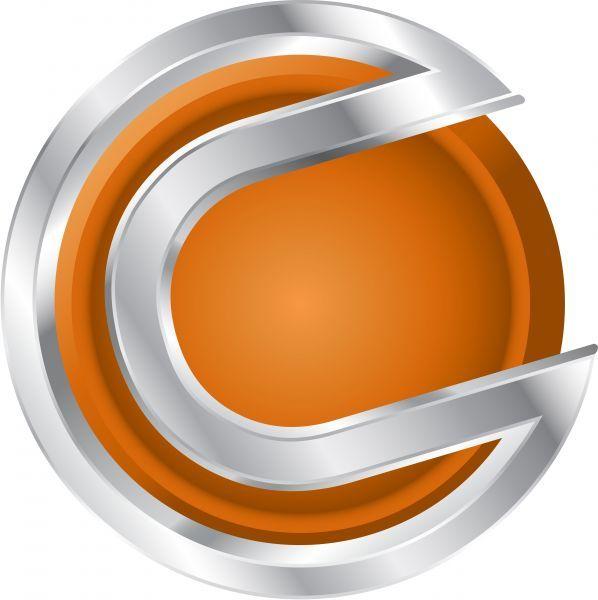 Orange Shaped Logo - C shaped logo