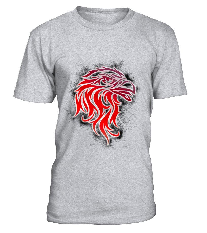 Red Eagle Head Logo - Red Eagle Head Logo Tattoo Shirt