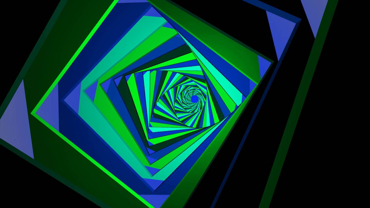 Blue and Green Spiral Logo - 4K Retro VJ LOOP Blue Green Spiral Corridor Moving Background 2160p ...