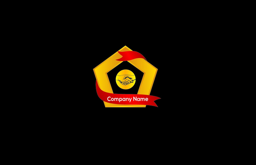 Orange Shaped Logo - Entry #41 by RASEL01719 for Design A Pentagon Shaped Logo | Freelancer