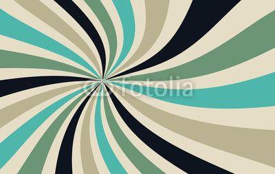Blue and Green Spiral Logo - starburst or sunburst background pattern with a vintage color ...