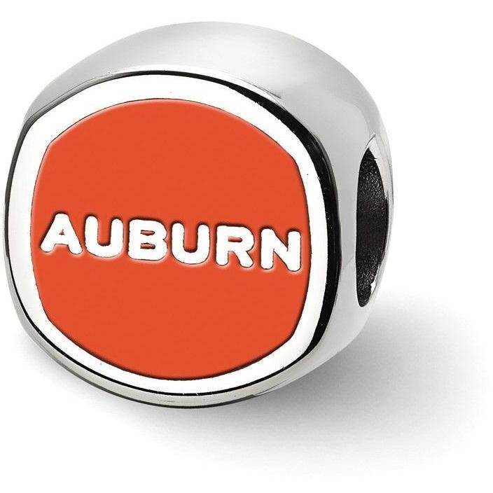 Orange Shaped Logo - Auburn University Cushion Shaped Logo Bead