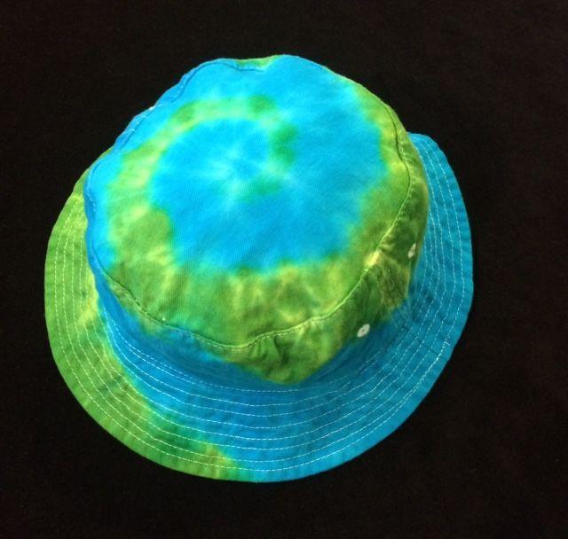 Blue and Green Spiral Logo - Turquoise and Green Spiral Adult Bucket Hat