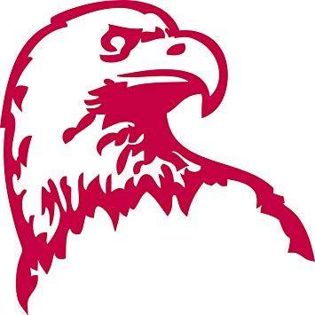 Red Eagle Head Logo - Eyecandy Decals Eagle Head 5 Decal RED: Automotive