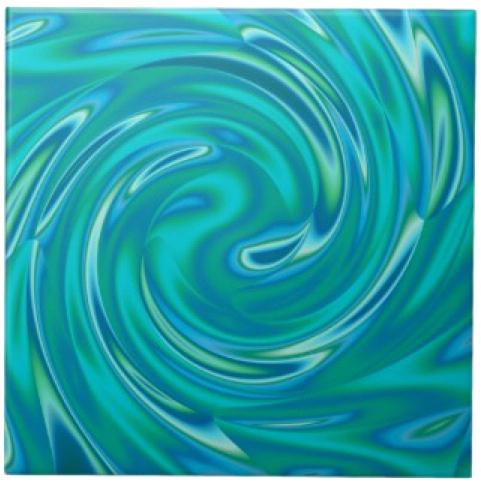 Blue and Green Spiral Logo - Green Ceramic Tile 6 Inch Blue Green Spiral Ceramic Tile By Tile ...