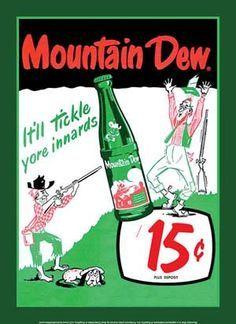 Vintage Mountain Dew Logo - 66 Best Good Old Mountain Dew images | Lemonade, Soda, Soft drink