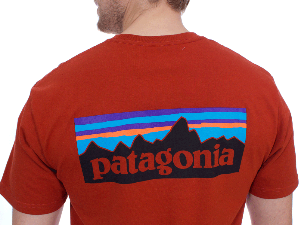 Red Roots Logo - Patagonia P-6 Logo T-shirt (Roots Red) Tee